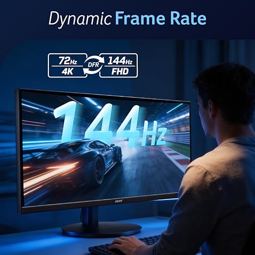 Image of acer Vero CB272K L2 27 Inch 4K UHD (3840x2160) IPS Monitor | USB-C 90W PD | HDMI /DP | HDR10 | 95% DCI-P3 | ErgoStand Tilt /Swivel /Pivot /Height | FreeSync | PIP /PBP | TUV Eye Care | DFR I Speakers