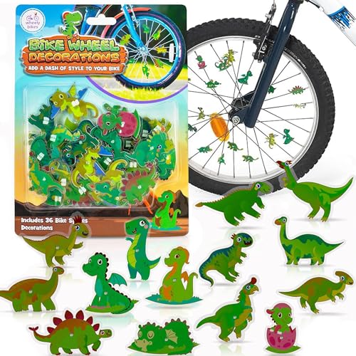 36-Piece Dinosaur Bike Spoke Accessories