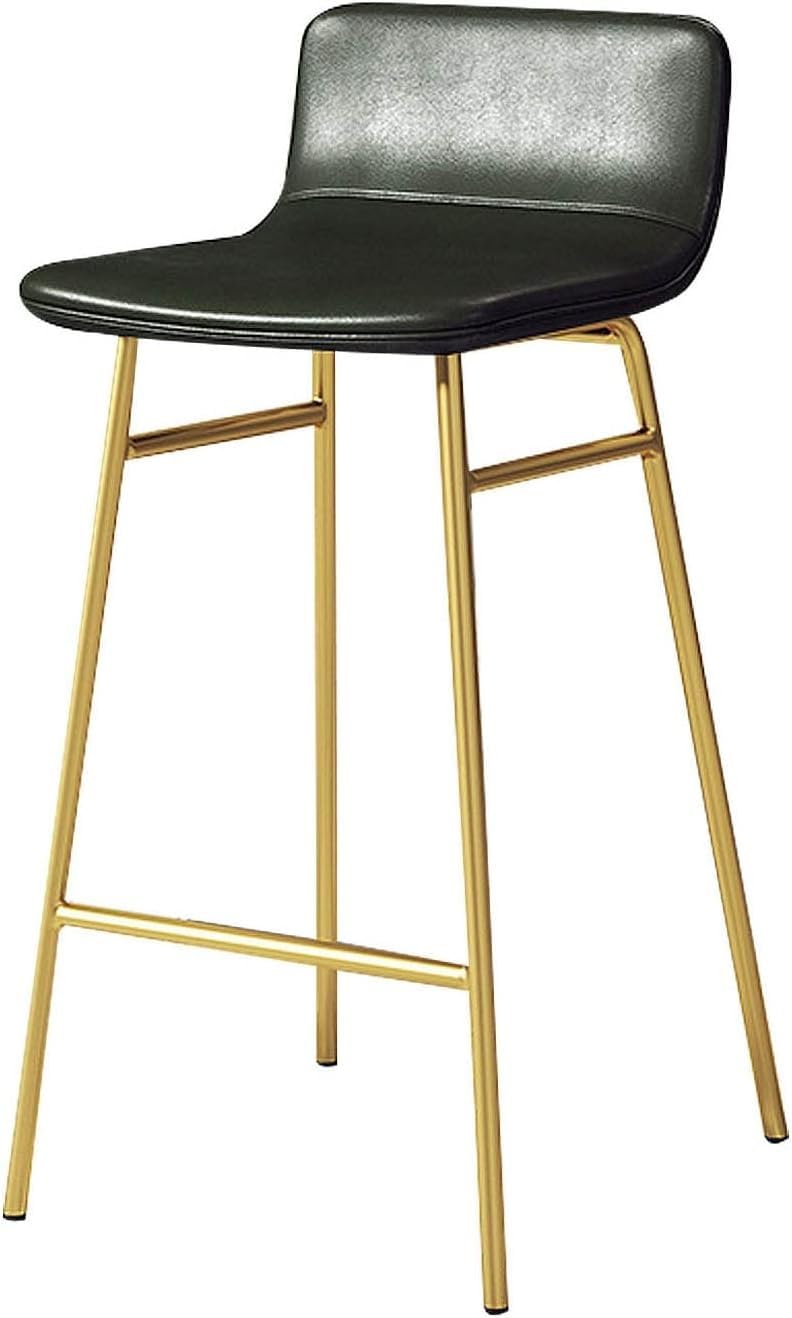 Chaises de bar pour pub et café tabouret de cuisine assise rembourrée dorée 65 cm - 7