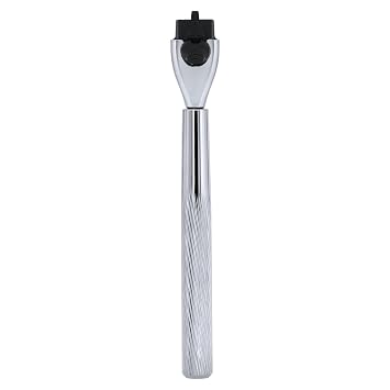Razor Handle Only Compatible with Gillette Mach 3- Ergonomic Metal Handle, Reusable for Superior ShavingHandle Only,No Blades