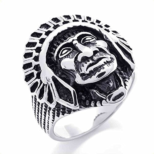 Bague homme gothique acier inoxydable, le cadeau idéal pour style biker