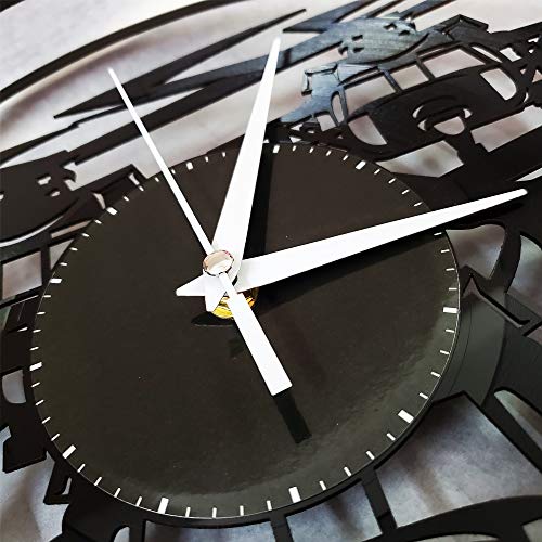 Szg Live Love Laugh Vinyl Wall Clock Souvenir(Size:12Inch Color:black) #TOP2