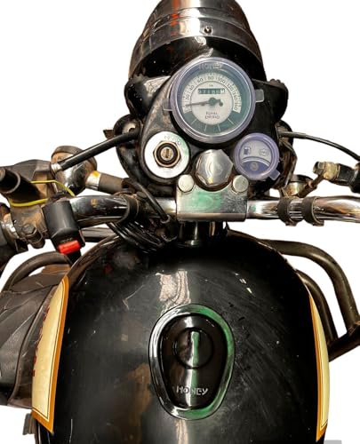 Image of Pure Biking Monsoon Kit 2012 to 2020 Rain Proof Cap Set of 5 Speedo Meter, AMP Meter and Tank Cap + Gear Shift Rubber+ Nut Cover Compatible With All Classic, Standard and Electra Models