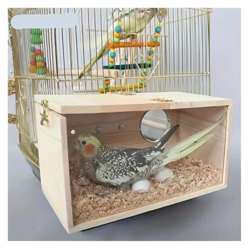 Nichoirs en bois pour oiseaux et cage décorative pour perroquets M - 5
