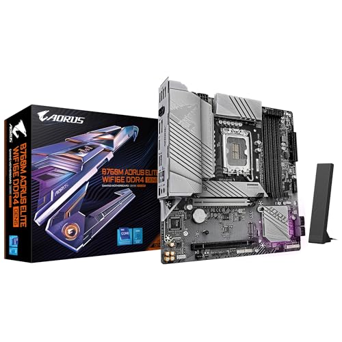 GIGABYTE B760M AORUS ELITE WIFI6E DDR4 GEN5 with Intel B760 Micro-ATX Motherboard B760M A E WF6E D4 G5 MB6762