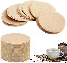 Replacement Coffee Filters, 600 Pcs Round Unbleached Disposable Paper Filter, Paper Filter Packs, Compatible with Aerobie Aeropress Coffee and Espresso Makers, 2.5 inch