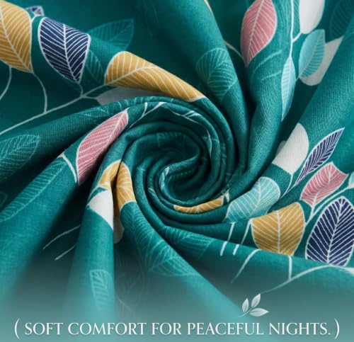 Image of BSB HOME 210 TC Cotton Feel Single Bedsheet with 1 Pillow Cover, Soft & Breathable Floral Printed Bed Sheet, Fade Resistant, Bedding for Home & Bedroom, 60 x 90 Inches (152 x 229 cm) (Multicolor)