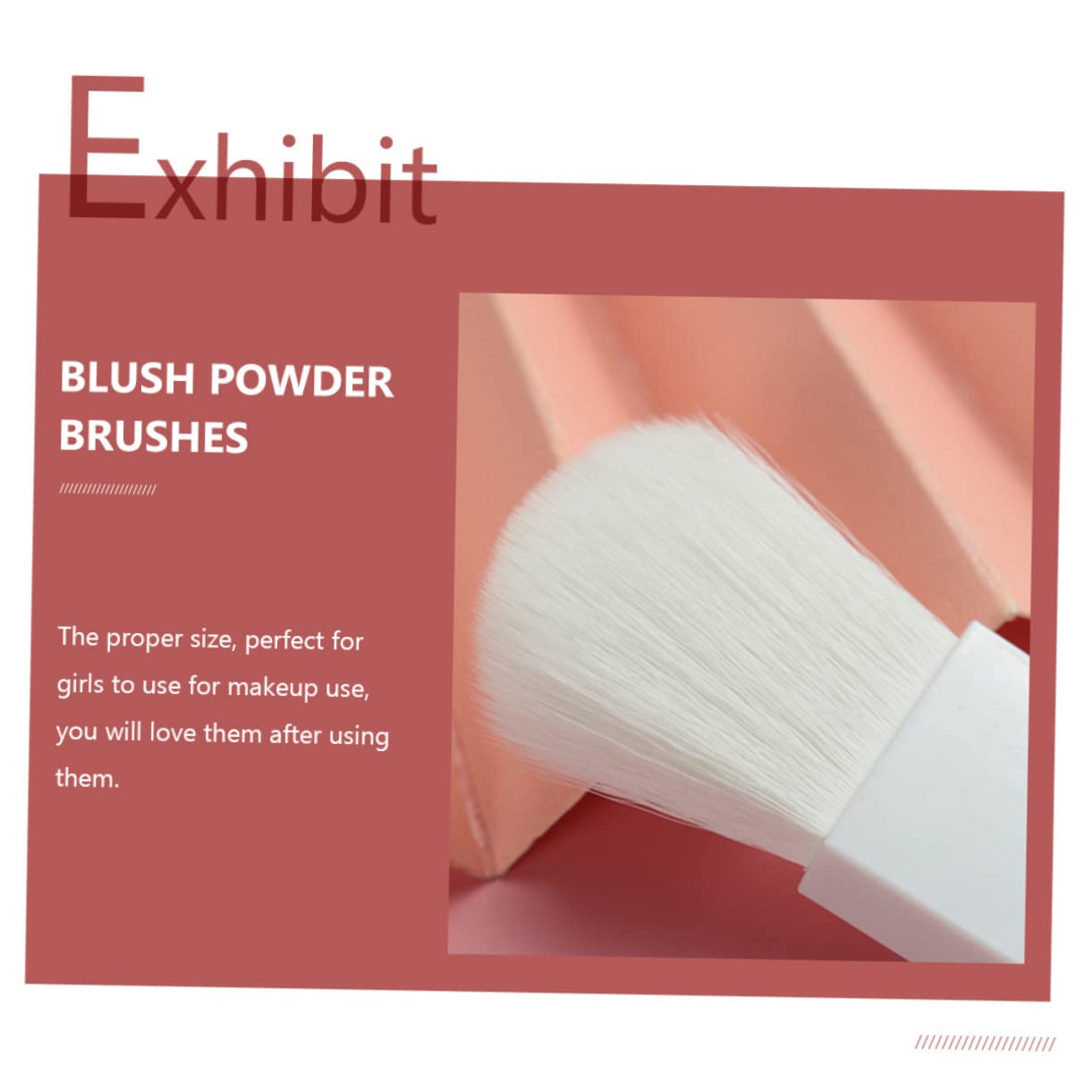 POPETPOP 25pezzi Pennelli Per Trucco Con Setole Morbide Brush Per Blush e Mischiare Facile Da Trasportare Design Unico e Carino Per Appassionati Di Make up e Principianti Bianco