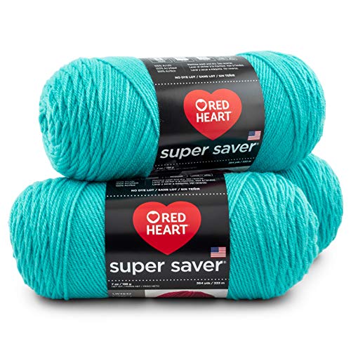 Image of RED HEART Super Saver 3-Pack yarn, TURQUA 3 Pack