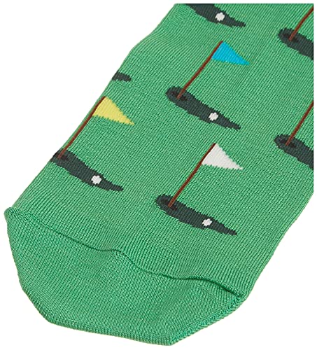Hot Sox Men's Sports And Outdoors Series Novelty Casual Fashion Socks, Golf (Green), Shoe Size: 6-12 #TOP2