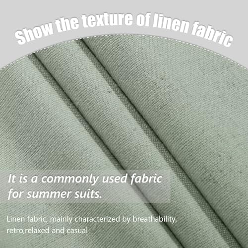 Image of Men's Linen Suit 2 Piece Slim Fit Summer Beach Wedding Prom Party