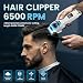 Professional Hair Clippers for Men, Cordless Hair Trimmer Set, Rechargeable Beard Trimmer, Electric Shaver, LCD Display, 8 Guide Combs, Complete Barbe