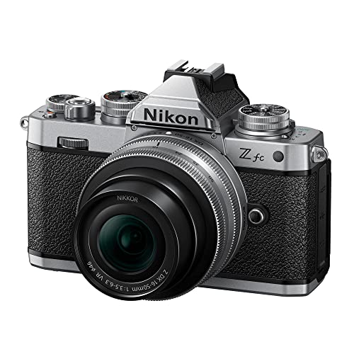 Nikon Z Fc Dx-Format Mirrorless Camera Body W/Nikkor Z Dx 16-50Mm F/3.5-6.3 Vr - Silver #TOP1