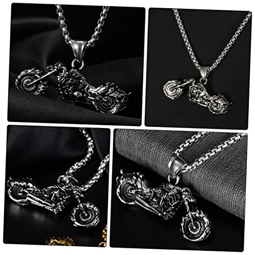 GALPADA 1 Peça Colar De Motocicleta Colar De Aço Inoxidável Joias De Aço Inoxidável Para Homens Cola