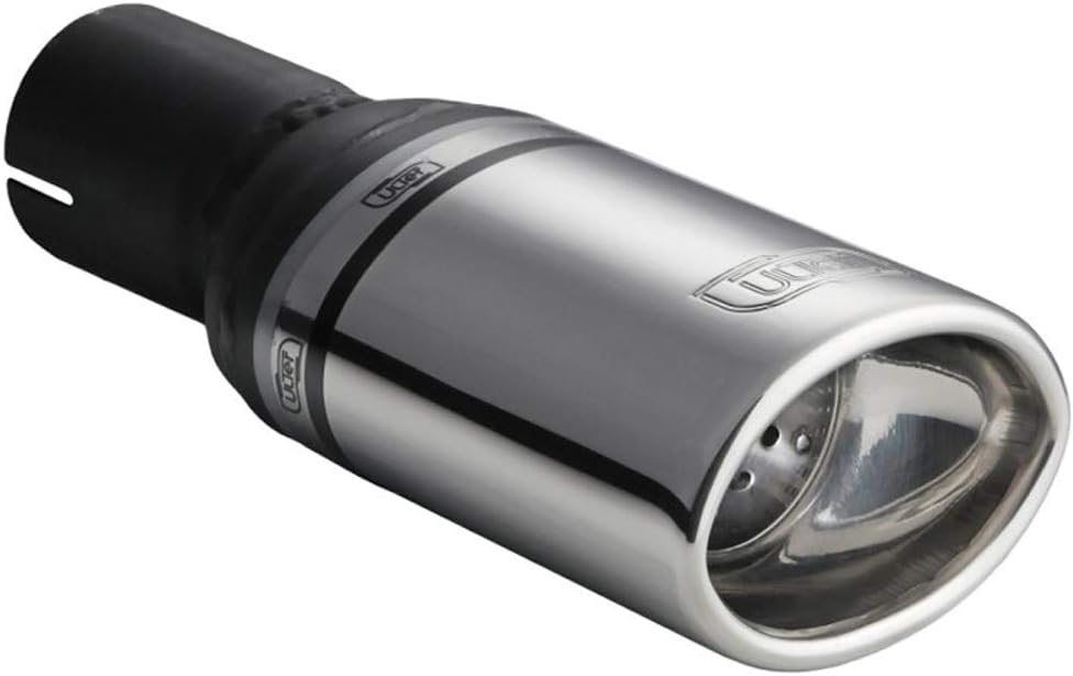 Exhaust finisher - Oval 95x65mm - Length 120mm - Installation ->50mm - Inox