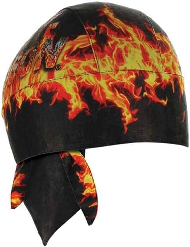 Harley-Davidson Hombres H-D Flames Combustion Headwrap Negro y Naranja HW20964 disponible en Yaxa Colombia