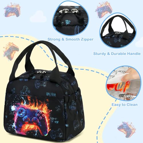 Image of CAMTOP Boys Lunch Box Kids Insulated Lunch Bag Kids Cute Lunchbox for Boys Loncheras Para Ninos