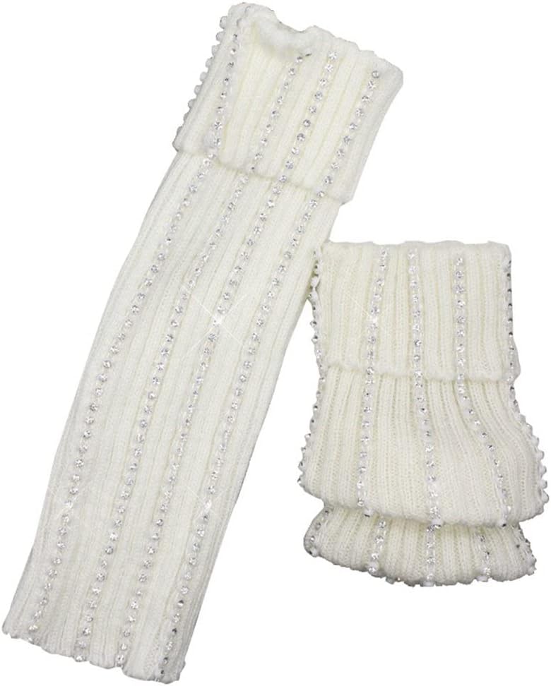 Michael Ankle Socks Fashion Crystal Socks Handmade,for Adult Teenager Sock Cover Cuffs Costumes Accessories, White, One Size, White, One Size