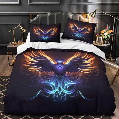 Housse de couette douillette Phoenix parure de lit 3 pièces cocon - 4
