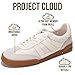 Project Cloud Mens Shoes – Memory Foam Insole Mens Sneakers – Lightweight & Non Slip Lace Up Casual Shoes for Men – Everyday Fashion Men Sneakers (HISVERDICT,White,9.5)
