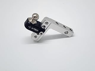 H-TECH RC CNC Aluminum Metal Drop Hitch for Traxxas TRX4 TRX6 & AXIAL SCX10 & CEN Racing F450 & F250 1/10 Accessories (HTDH-02)