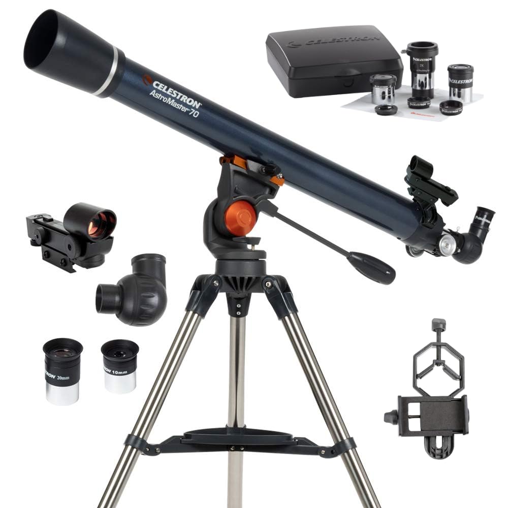 Celestron AstroMaster 70EQ Telescope with Smartphone Adapter and AstroMaster Accessories Kit-image-41