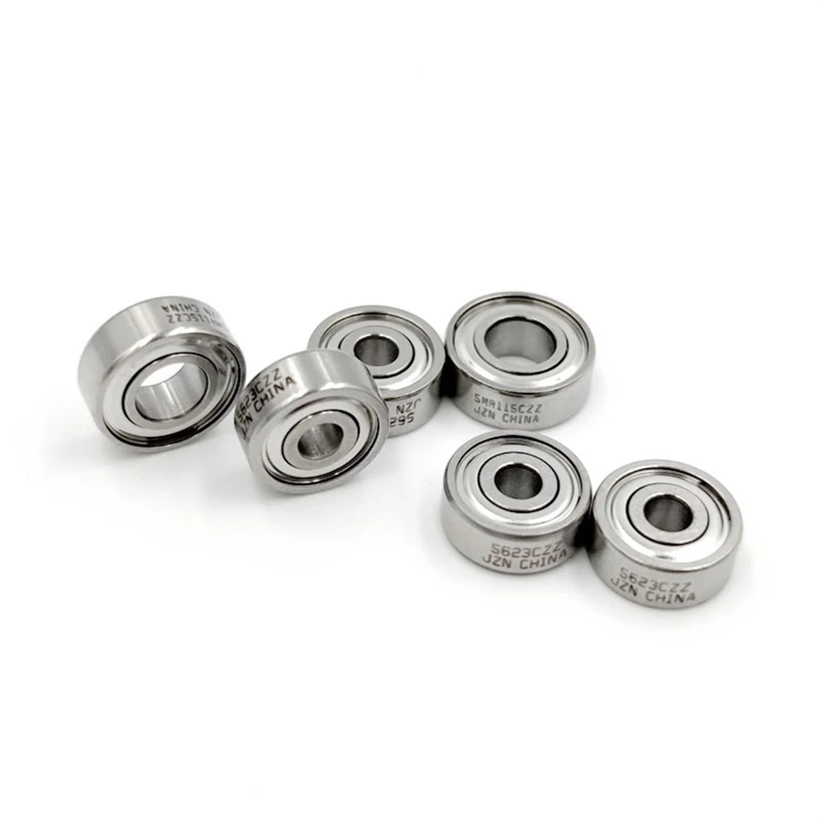 Resistencia pequeña bola de cerámica híbrida rodamiento de engranaje de pesca de acero inoxidable S623 S624 S625 S693 S694 S695C 2OS 1 Uds(S695C-2OS 5x13x4)