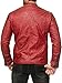 Red Bridge Hombres Chaqueta Cuero Sintético Transición Acanalada Moda Casuales Algodón Jacket