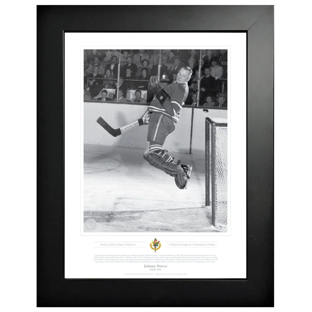 Toronto Maple Leafs Memorabilia - 1976 Johnny Bower Black & White Classic - 12