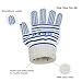Kizad Scald-proof,Heat-resistant Microwave Oven,Heat-insulated,Oven Gloves, Great For Baking, Grill & Camping/Pack of 2 Blue