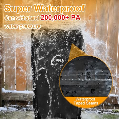 Image of Kipiea 600D Vertical Smoker Cover for Pit Boss 2 /3 Series, Waterproof Electric Grill Cover for Pit Boss 73350, PBV3A1, PBV3D1, PBV3G1