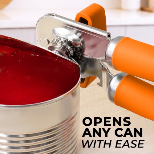 Image of Zulay Kitchen Stainless Steel Swing Open Manual Can Opener Comfortable Grip
