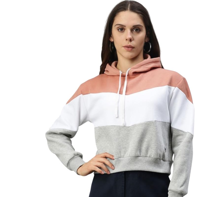 pinacolada Women's Hoodie for Casual Wear | Hooded Neck | Long Sleeve | Drawstring Closure | Cotton Sweatshirt Crafted with Comfort Fit for Everyday Wear | Multicolor-picture-21
