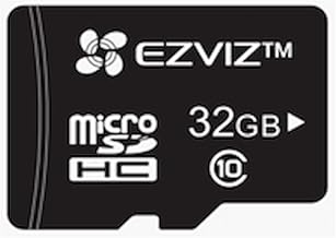 EZVIZ Micro SD, Scheda di Memoria fino a 90MB/Sec, Specialmente per EZVIZ Telecamere, Video camere di Sorveglianza, Nero, Micro SDXC, Micro SD Card 32 GB