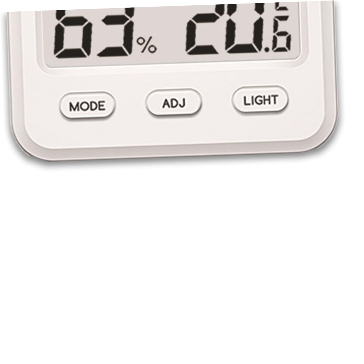 Happyyami 3 Stück Innen Hygrometer Kabelloses Thermometer Heim Hygrometer Innen Thermometer Heim Weiß