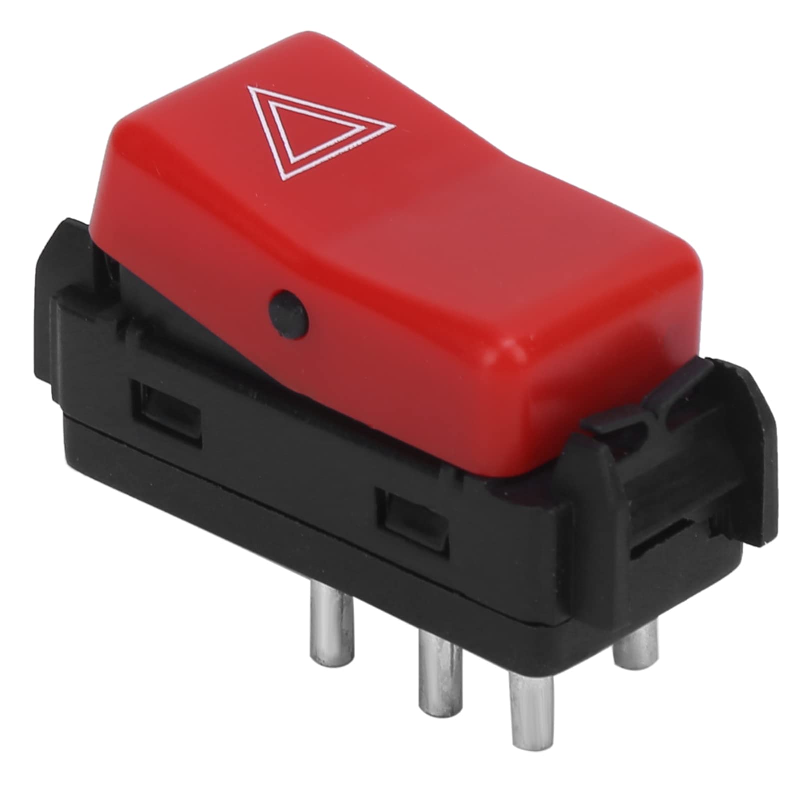 Cosiki Interruttore Luce di Emergenza di Emergenza Rosso di Ricambio per W124 W201 W202 Robusto ABS + Metallo