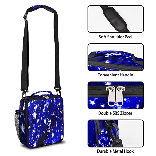 Fantasy Star Insulated Lunch Bag Women Reusable Lunch Tote Bag For Men Adult Adjustable Shoulder Strap Cooler Lunch Box For Work Office Picnic Travel #TOP4