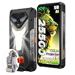 Ulefone Armor 34 Pro 5G Rugged Smartphone with Proiettore,32GB+512GB/2TB,25500mAh 66W Android 15 Telefono Indistruttibile,6.95''FHD+120Hz,50MP+64MP Visione Notturna 1100LM Luce Campeggio,WiFi 6E/NFC
