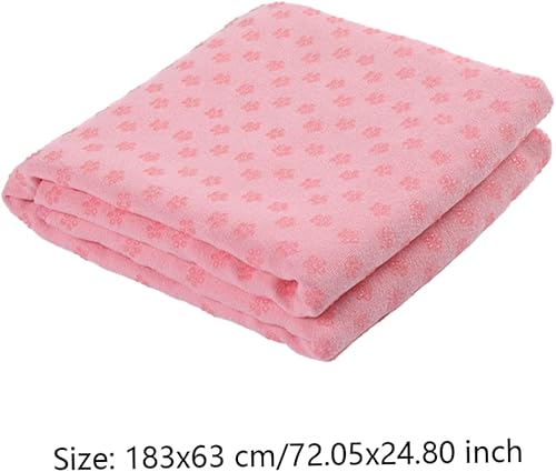 Miniatura 4 de Yoga Towel Non-Slip Yoga Blanket Quick Dry Microfiber Extra Long for Hot and Pilates Rosy