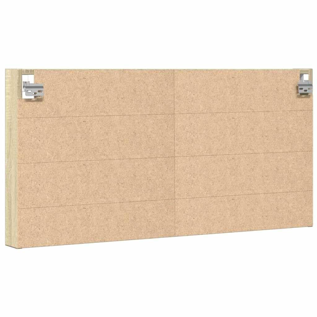 Mobile Vetrina Pensile Rovere Sonoma 100x8,5x50 cm Legno