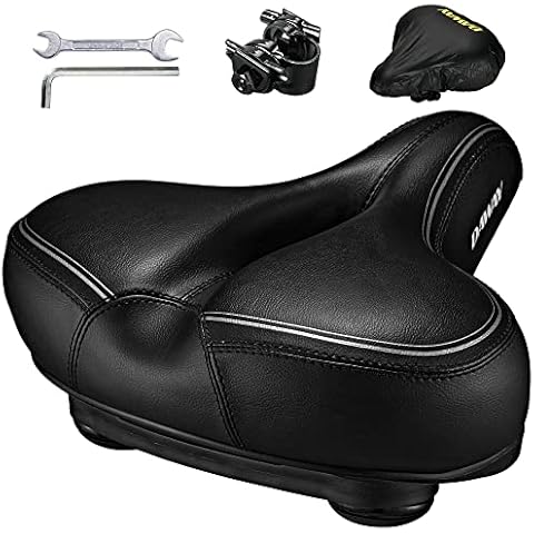 DAWAY C30i Bequemer Übergroßer Fahrradsattel - Extra Breiter Heimtrainer Fahrrad Sattel für Damen Herren Senioren Cover