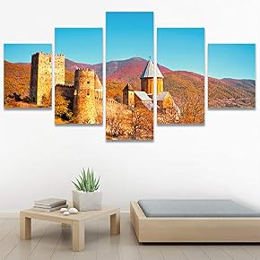 SIGNWIN 5 Panel Canvas Wall Art Modern Art...