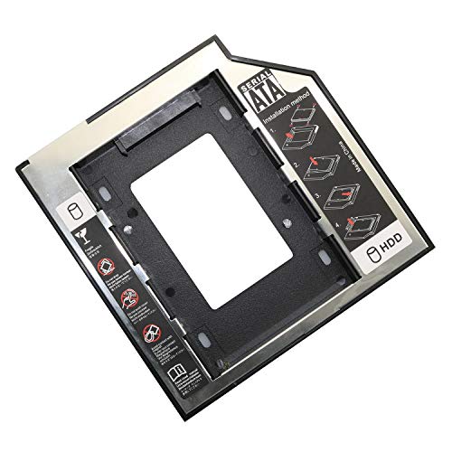 Adaptador RLECS Caddy HDD SSD SATA 3.0 para Laptop 9.5mm miniatura 5