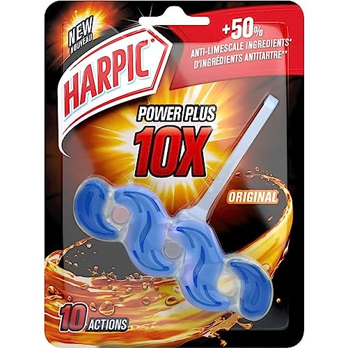 Harpic Active Fresh Toilet Rim Block, Lime Fresh, Pack of 6, Anti-Limescale, Dirt Remover, Lasts up to 5 weeks and up to 250 flushes, Toilet Cleaner, Toilet Freshener