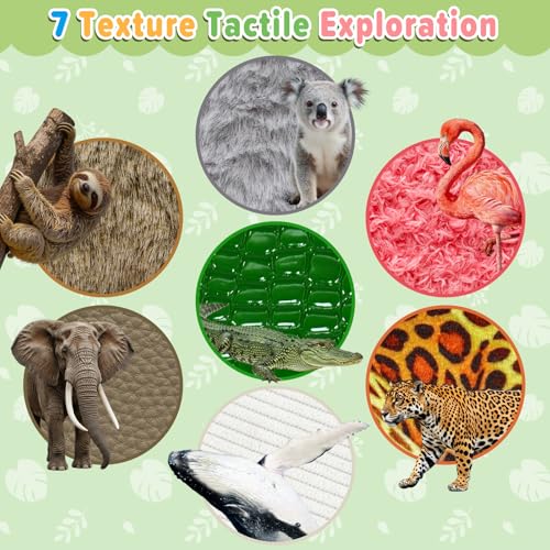 Livre tactile bébé et jouet interactif en tissu feutre éveil - 4