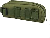Gexgune Tactical Molle Portable Sonnenbrillenetui Brillenbeutel Brillenetui für den Außenbereich（Grün）