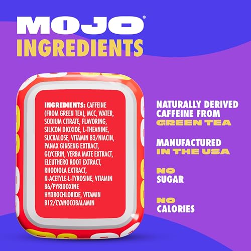 Image of MOJO Energy Pouches, Tropical Punch Flavor, 50 mg per Caffeine Pouch, 15 Pouches, Single Pack