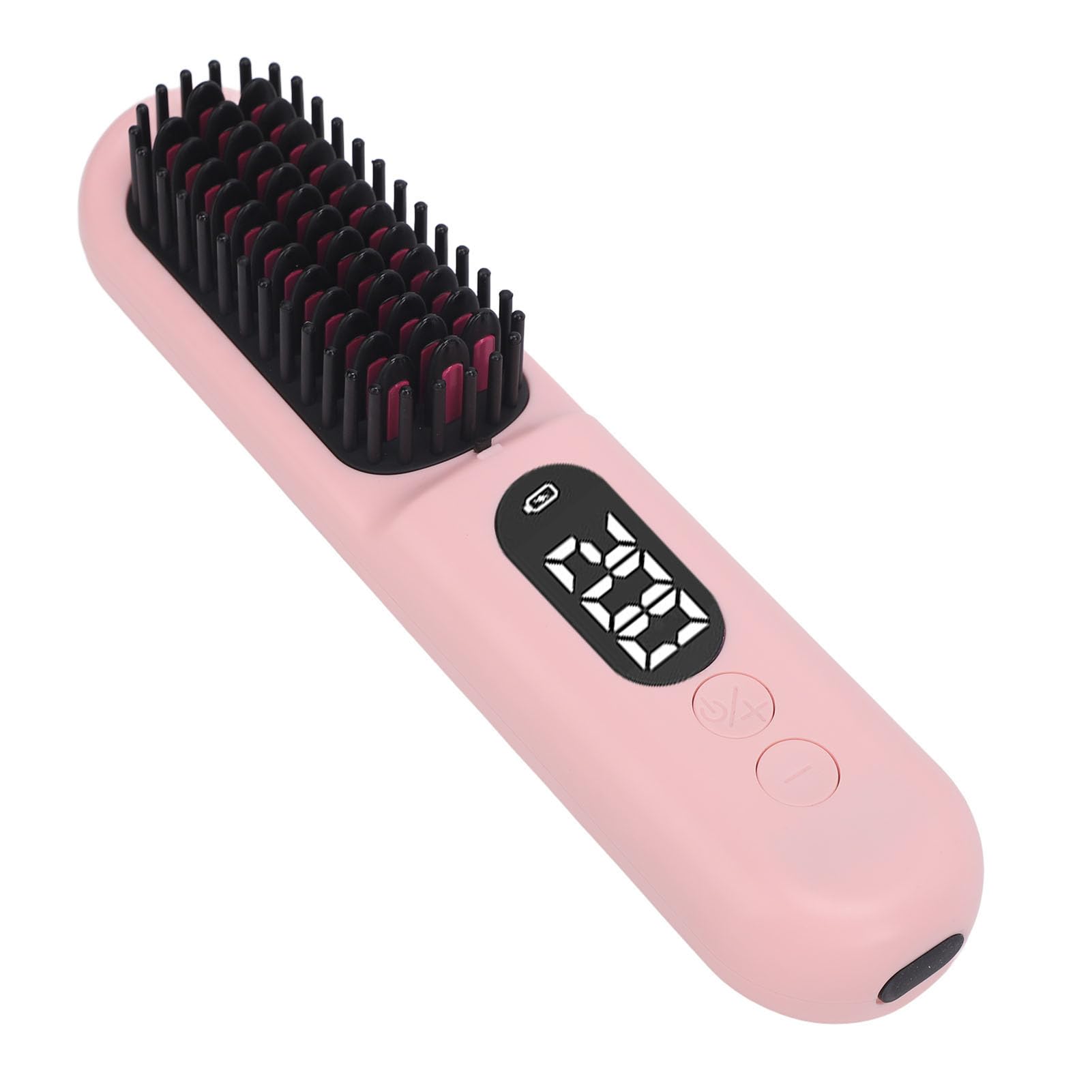 Cepillo Alisador de Cabello - Cepillo Alisador de Cabello Iónico Negativo de Calentamiento Rápido de 30 S, Peine Alisador de Cabello Inalámbrico Portátil para Viajes, Recargable