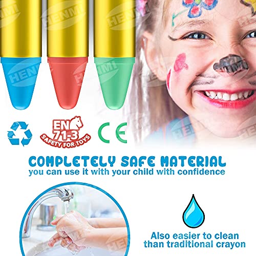 HENMI 28 Pitture a Colori del Corpo del Viso