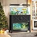 YITAHOME Heavy Duty 40-50 Gallon Aquarium Stand with Power Outlets, Cabinet for Fish Tank Accessories Storage - Metal Fish Tank Stand Suitable for Fish, Turtle, 660LBS Capacity, Black
